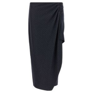 PINKO Blue Polyester Mini Women's Skirt
